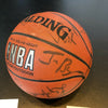1997-98 Houston Rockets Team Signed Spalding NBA Basketball JSA COA Team Letter
