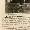 Sid Luckman Signed Autographed Photo Sheet JSA COA
