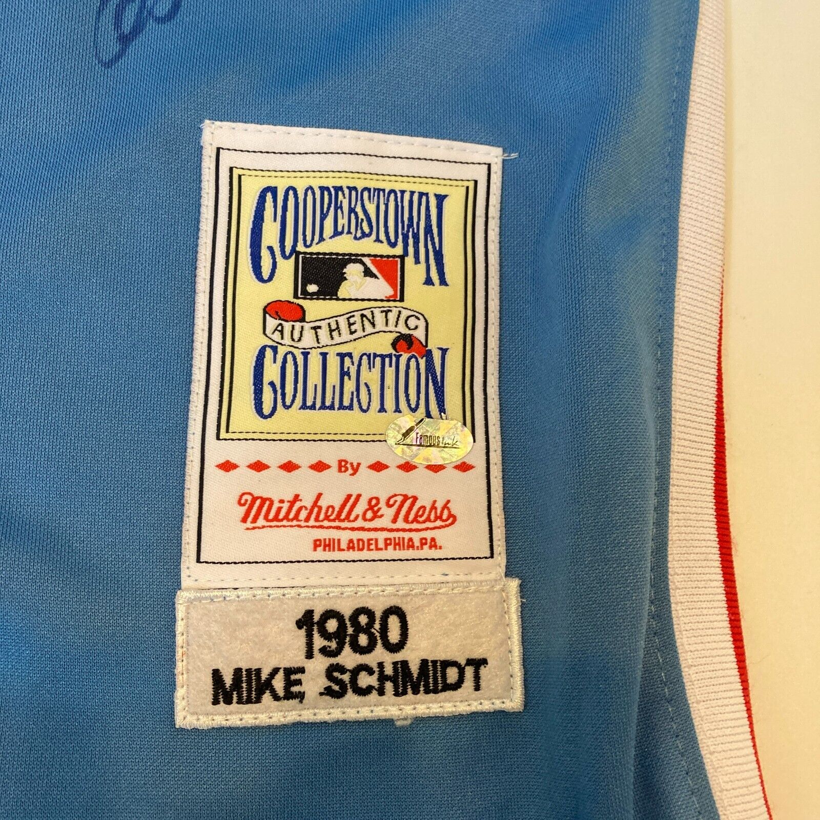 Mike Schmidt Philadelphia Phillies Mitchell & Ness Cooperstown Collection Authentic Jersey - Light Blue