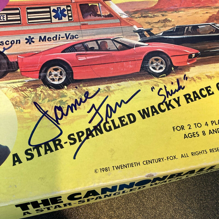 The Cannonball Run Game Signed Adrienne Barbeau Jamie Farr, Burt Reynolds JSA