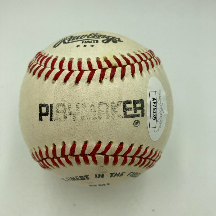Lou Brock Autographed 3,000 Hit Commemorative Baseball JSA COA