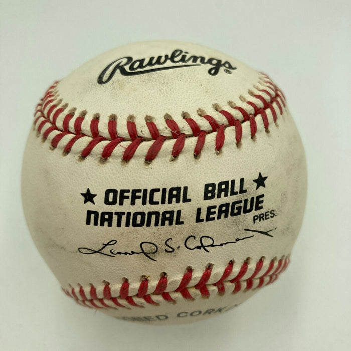 Carl Erskine 1955 World Series Champs Signed Official National League Baseball