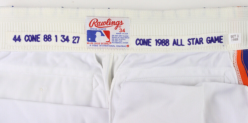 Lot Detail - 1988 David Cone Postseason Game Used New York Mets Home Jersey  (MEARS A10)