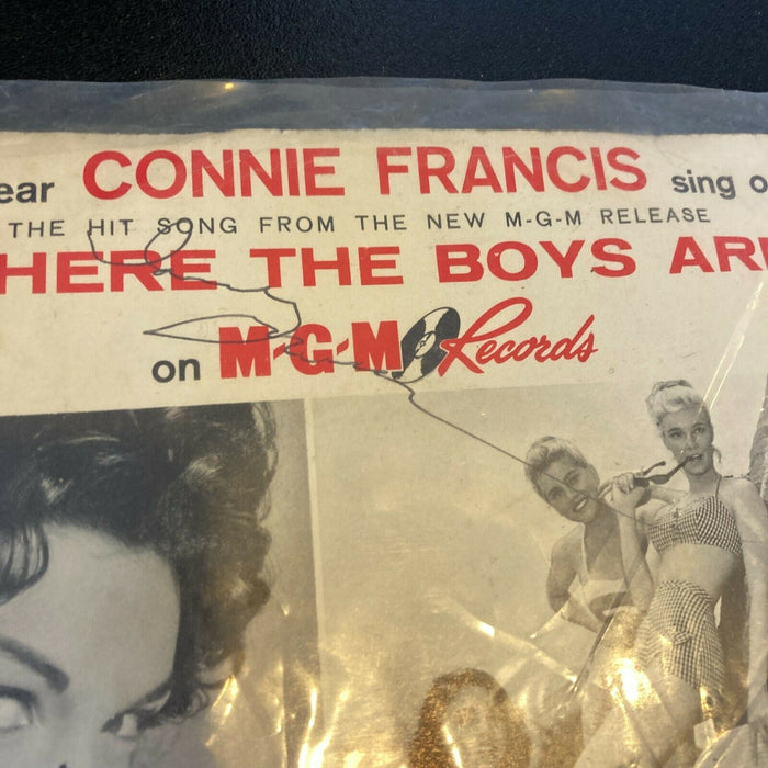 Connie Francis Signed Autographed Vintage LP Record Album JSA COA