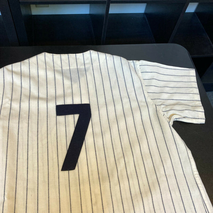 Beautiful Mickey Mantle No. 7 Signed New York Yankees Jersey UDA Upper Deck PSA