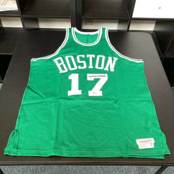 John Havlicek Signed Authentic 1962-63 Rookie Boston Celtics Jersey Beckett  COA