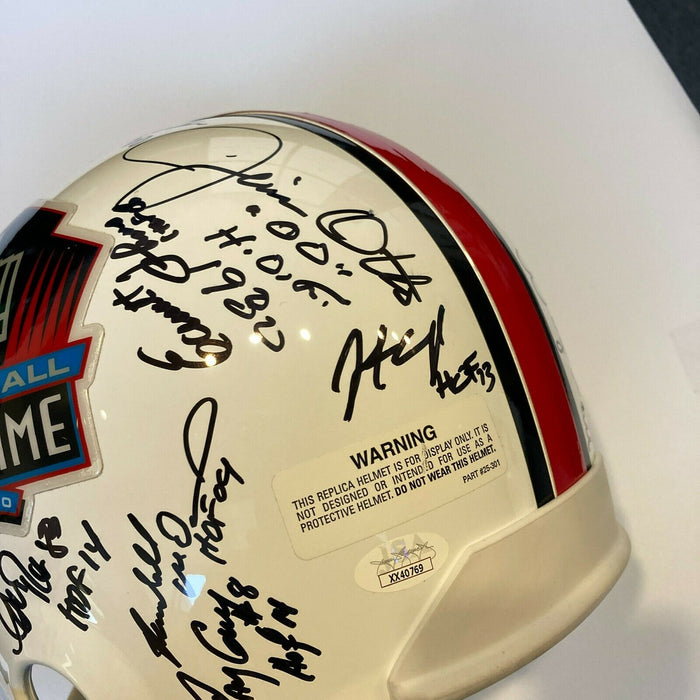 Beautiful HOF Multi Signed Full Size Football Helmet 26 Sigs JSA COA