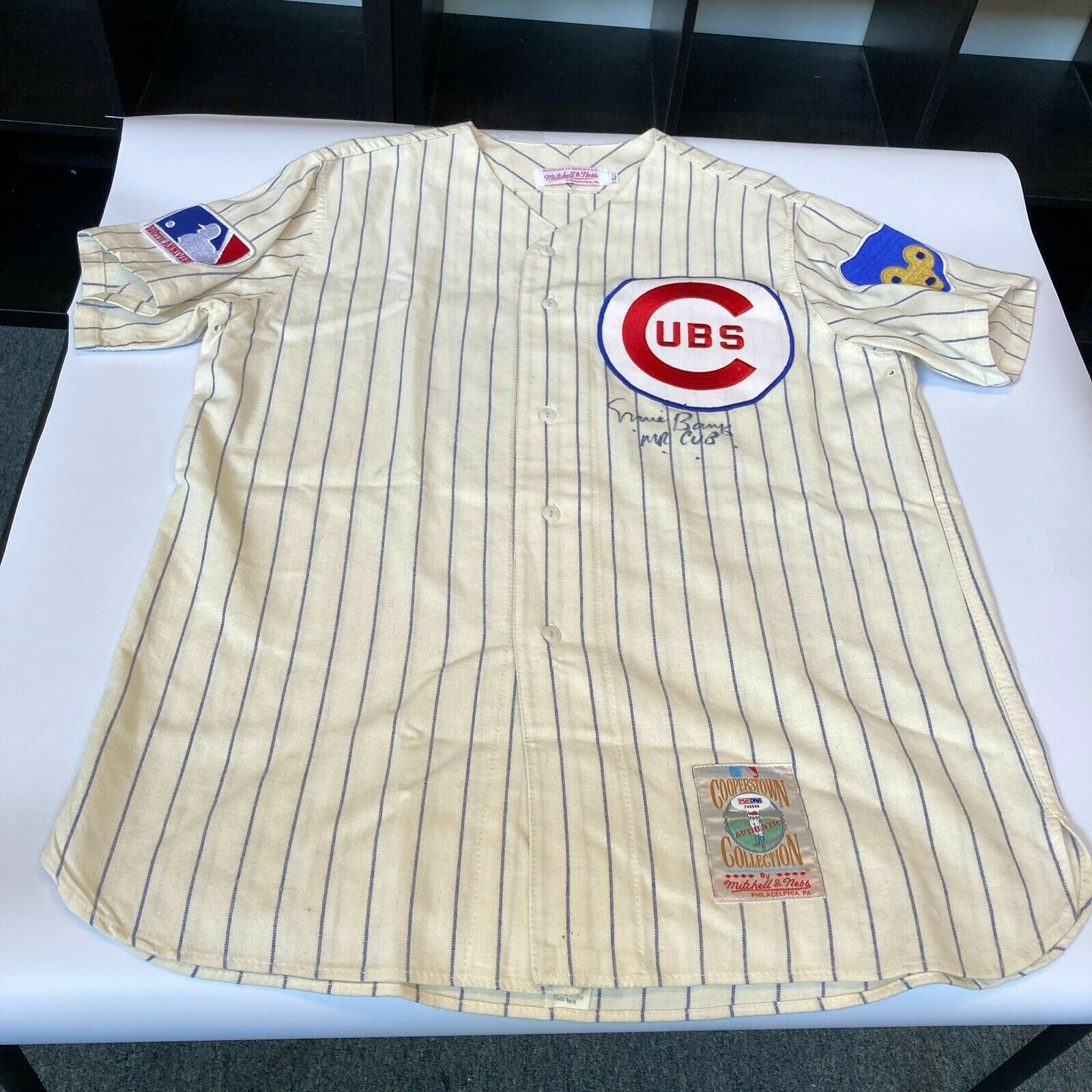 Ernie Banks mr. Cub Signed Chicago Cubs Jersey Psa Dna Coa