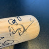 1996 New York Yankees World Series Champs Team Signed Bat Derek Jeter JSA COA