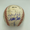 Hank Aaron Willie Mays 3,000 Hit Hall Of Fame Multi Signed Baseball JSA COA