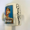 Mickey Mantle Signed 1952 Topps Baseball Card Mug With JSA COA