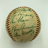 Mickey Mantle Joe Dimaggio 1971 Yankees Old Timers Day Signed Baseball JSA COA