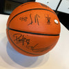2016-17 San Antonio Spurs Team Signed Basketball Tim Duncan JSA COA