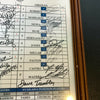Derek Jeter Yankees Team Signed 2008 Yankee Stadium Final Game Lineup Card  JSA