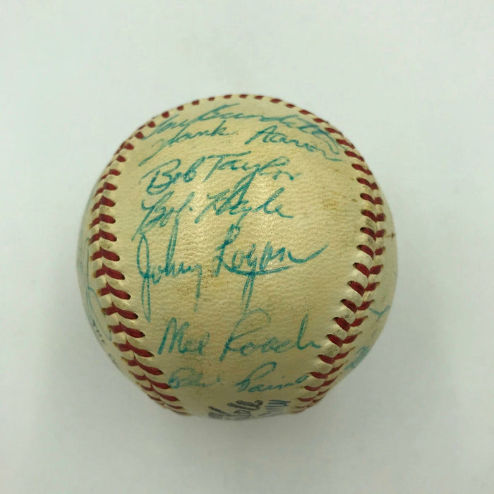 1957 Milwaukee Braves World Series Champs Team Signed Baseball With JSA COA