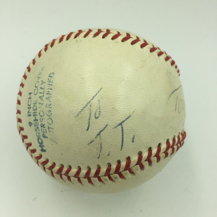 1960's Tony Conigliaro Single Signed Autographed Baseball JSA COA