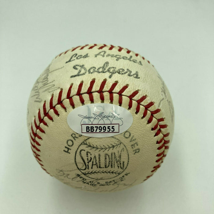 1965 Los Angeles Dodgers World Series Champs Team Signed Baseball Koufax JSA COA