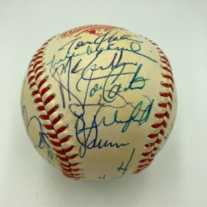 1992 Toronto Blue Jays World Series Champs Team Signed W.S. Baseball JSA COA