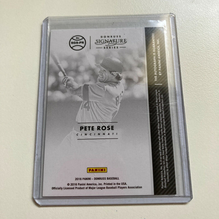 2016 Donruss Signature Pete Rose #28/49 Signed Autographed Baseball Card Auto