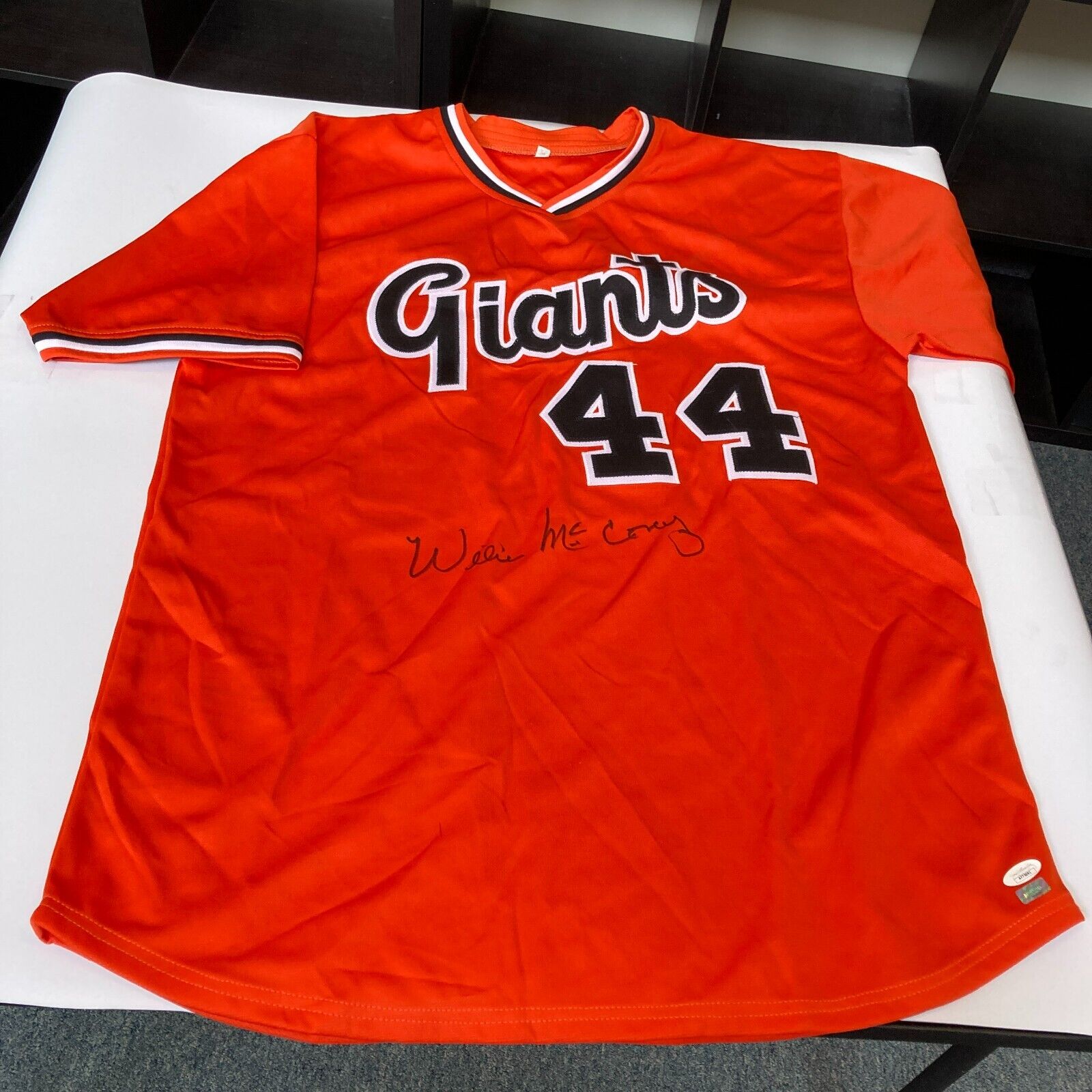 Willie Mccovey 521 Home Runs Signed Authentic San Francisco Giants Jersey  JSA