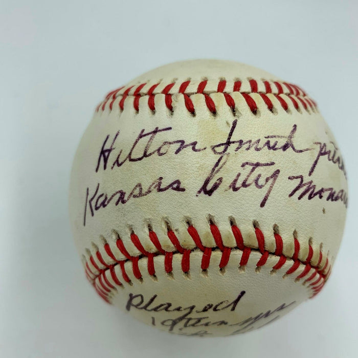 The Finest Hilton Smith Single Signed National League Baseball With PSA DNA COA