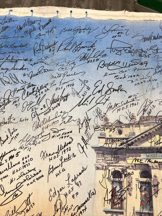 Beautiful NHL Hockey Hall Of Fame Signed Original 31x42 Art 195 Sigs! Beckett