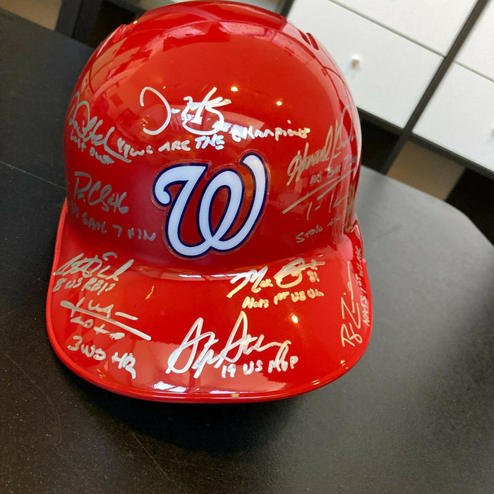 2019 Washington Nationals World Series Champs Team Signed Helmet Fanatics & MLB