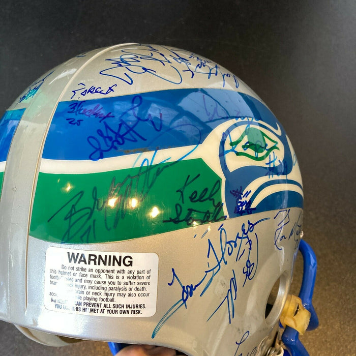 1990 Seattle Seahawks Team Signed Full Size Helmet 30+ Signatures With JSA COA