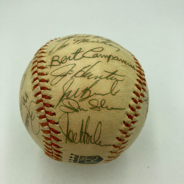 1972 Oakland A's Athletics World Series Champs Team Signed Baseball JSA COA