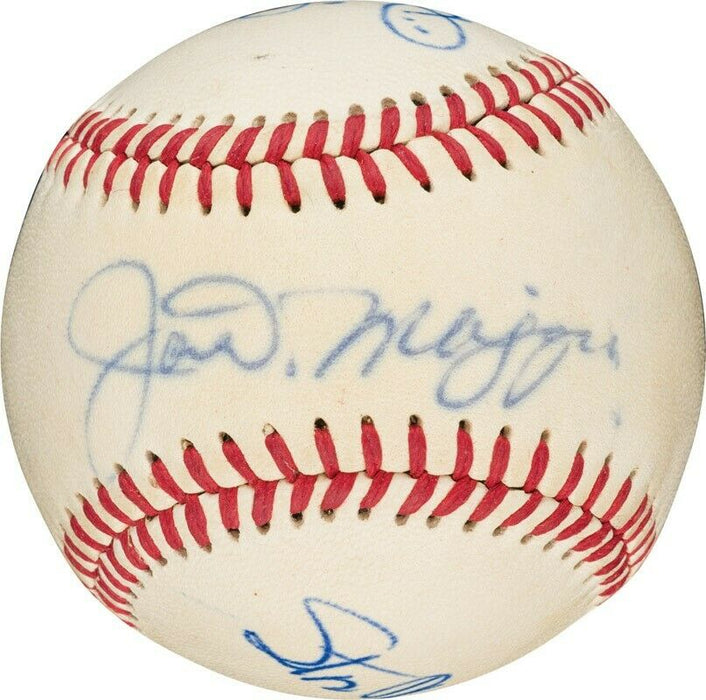 Dizzy Dean Joe Dimaggio Stan Musial 1960's Signed Baseball PSA DNA COA