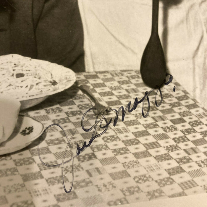 Joe Dimaggio Signed 1930's Photo With His Mother San Francisco JSA COA