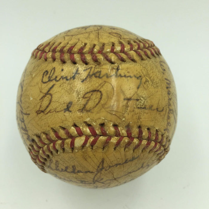 1947 New York Giants Team Signed Baseball 24 Sigs With Ernie Lombardi JSA COA