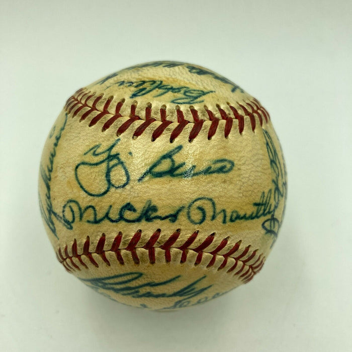 1961 New York Yankees World Series Champs Team Signed Baseball Roger Maris JSA