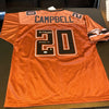 Earl Campbell 1977 Heisman Signed Texas Longhorns College Jersey JSA COA