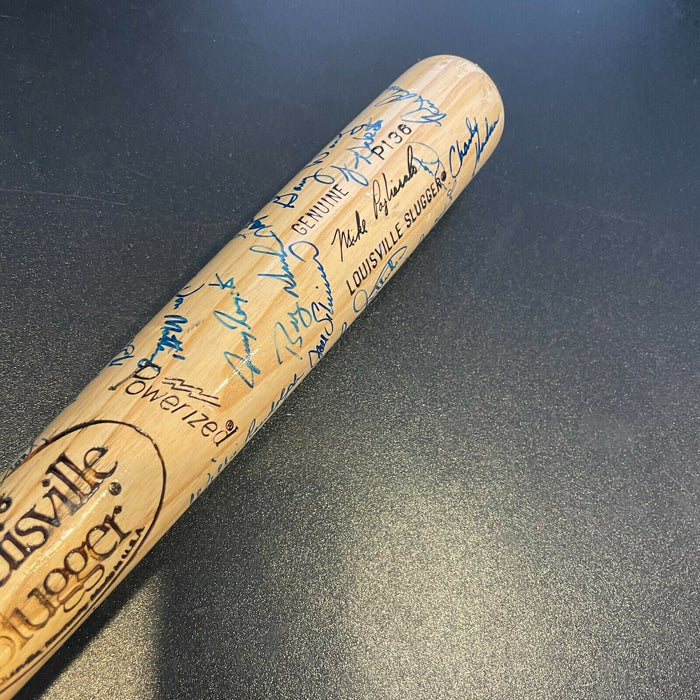 1987 New York Yankees Team Signed Game Model Bat With Don Mattingly