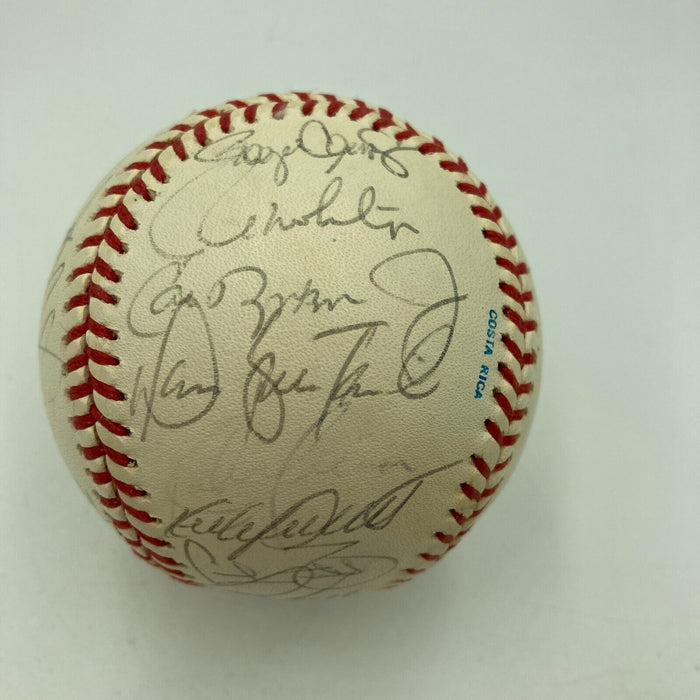 1991 All Star Game Team Signed Baseball Cal Ripken Jr. Kirby Puckett JSA COA