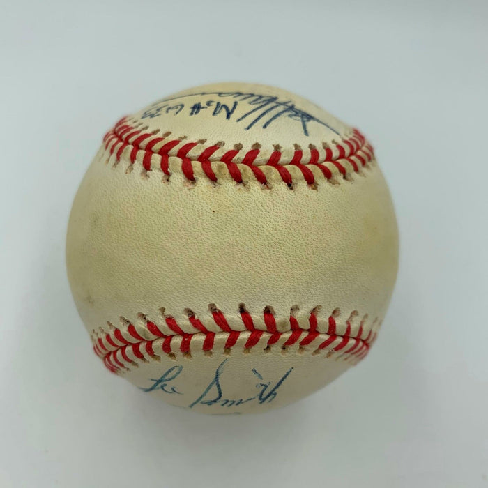 Lee Smith Multi Signed Autographed Game Used Baseball
