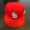 David Freese MVP Signed 2011 World Series St. Louis Cardinals Game Hat JSA COA