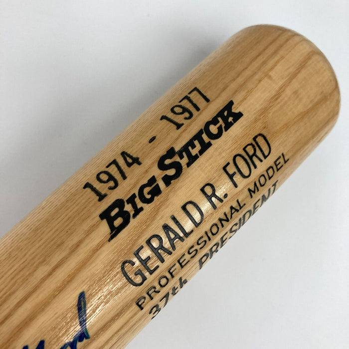 President Gerald Ford Signed 37th President Game Model Baseball Bat JSA COA
