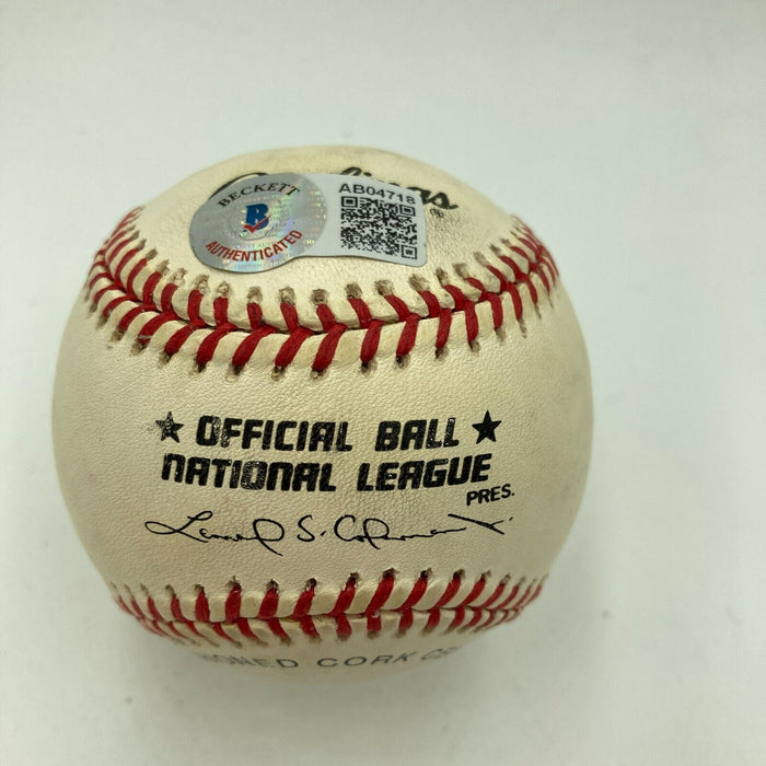 Tiger Woods Single Signed Major League Baseball Beckett COA