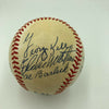Bob Feller Eddie Mathews Duke Snider Hall Of Fame Signed Baseball