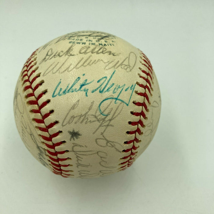 1974 All Star Game Team Signed Baseball With Thurman Munson JSA COA