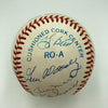 1953 New York Yankees World Series Champs Team Signed Baseball Mickey Mantle JSA