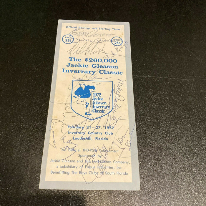 Mickey Mantle Eddie Arcaro Jackie Gleason Golf Classic Signed Program JSA COA