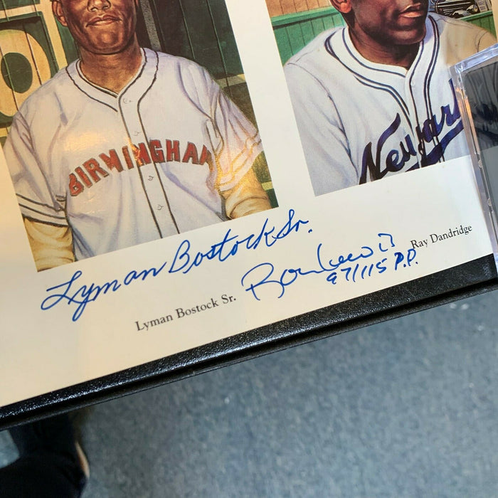 Rare Ron Lewis Negro League Complete Set Uncut Sheet 24 Signatures JSA COA