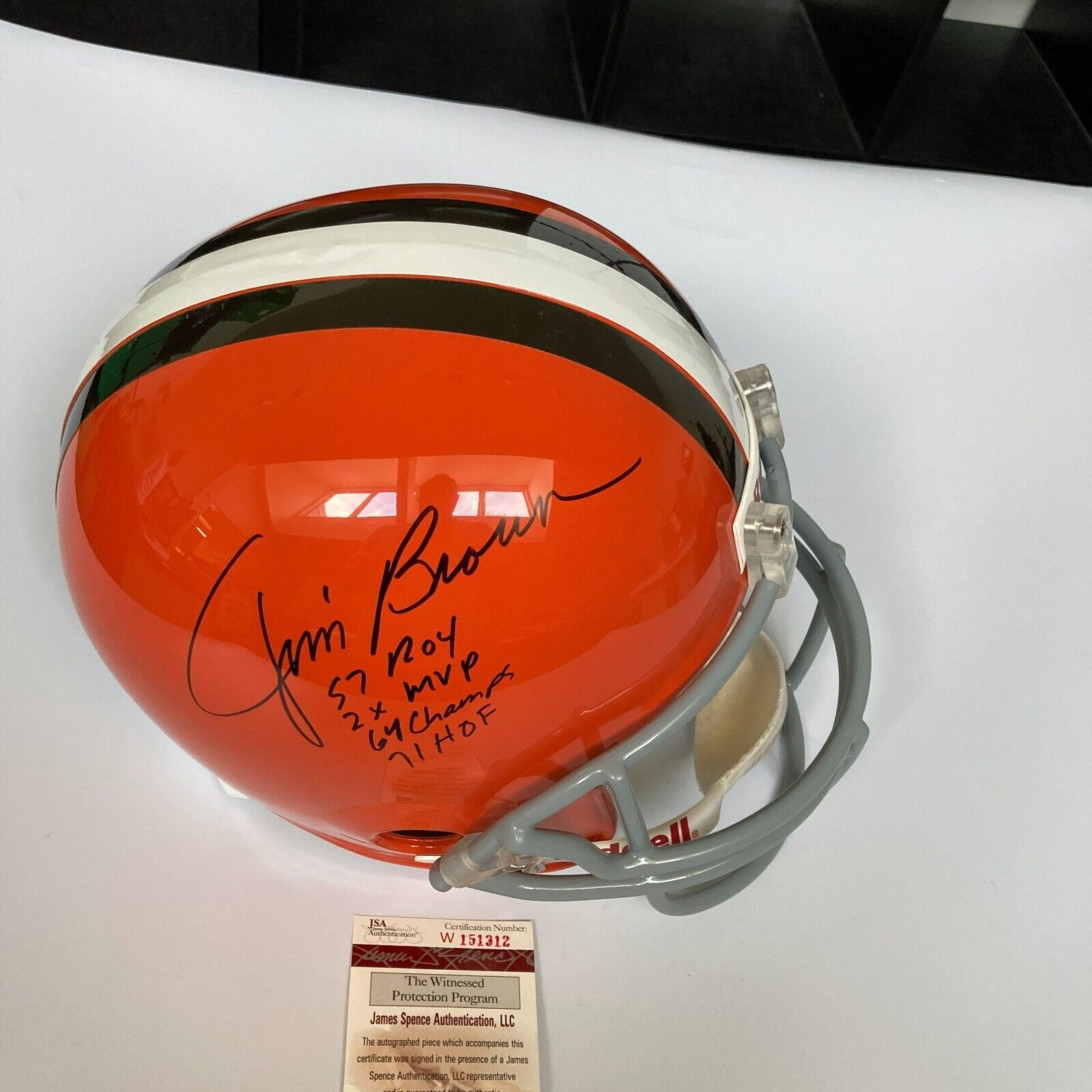 Jim Brown Cleveland Browns Autographed NFL Game Ball - JSA Authentic