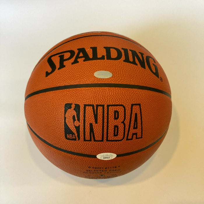 Karl Malone #32 Signed Spalding Official NBA Basketball With JSA COA