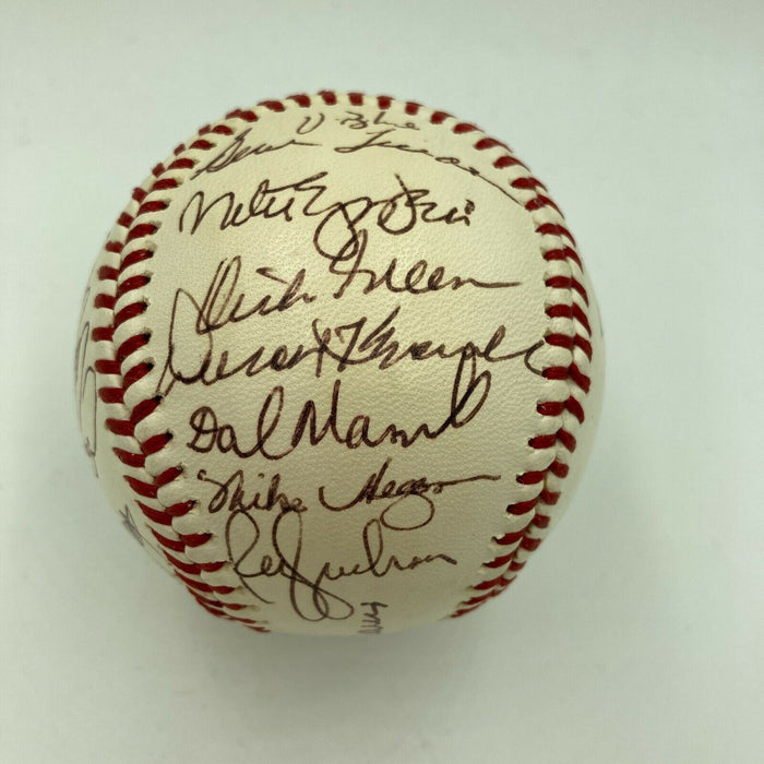 Stunning 1972 Oakland A's Athletics World Series Champs Team Signed Baseball JSA
