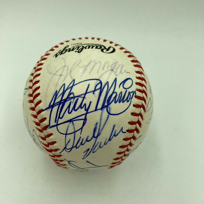 Beautiful NL MVP's Signed Baseball Hank Aaron Stan Musial Barry Bonds PSA DNA