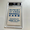1954 Topps Hank Aaron Signed Rookie RP Baseball Card PSA DNA COA